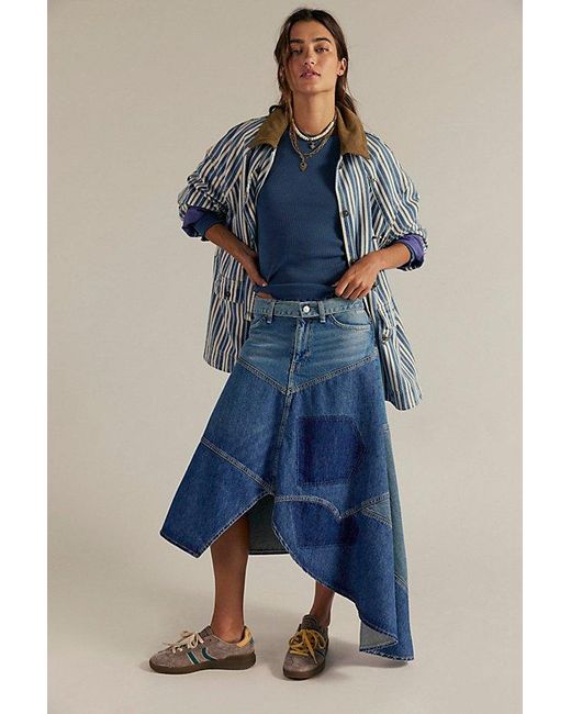 Free People Blue Easy Does It Tee