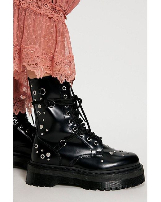 Dr. Martens Black Jadon Hi Studded Boots