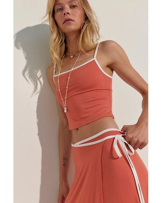 free-est Red Opal Skirt Set By