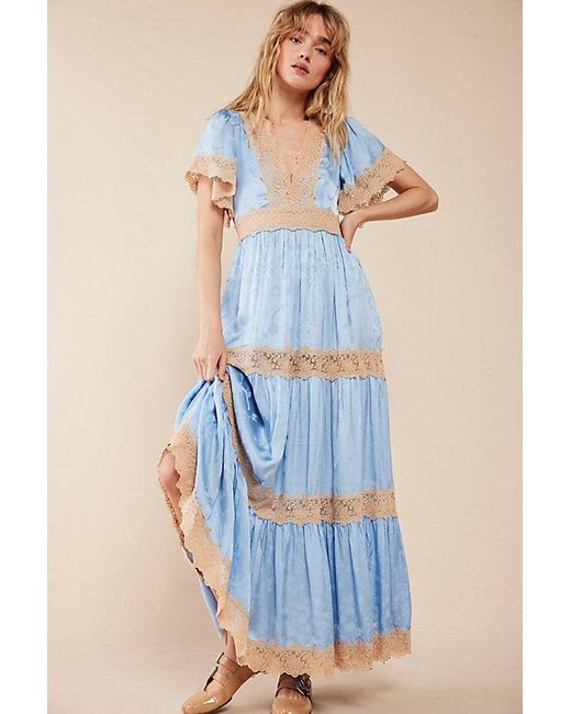 Spell Ocean Gown At Free People In Bluebell, Size: Xs