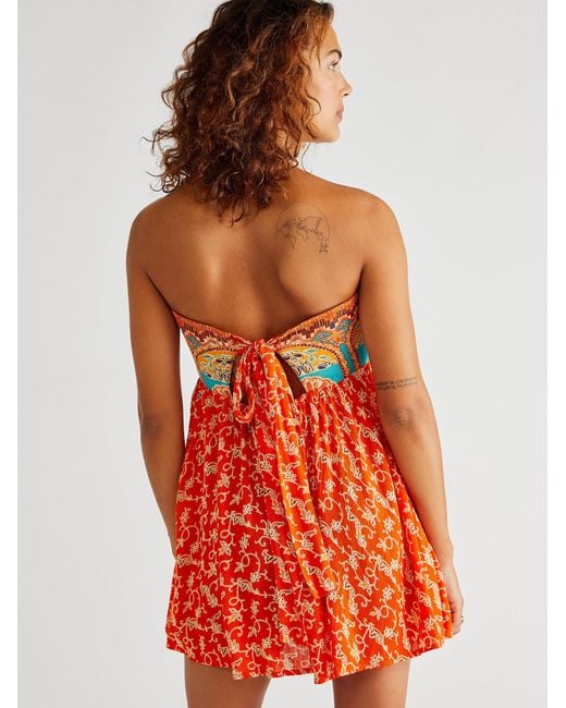 Free people orange romper online