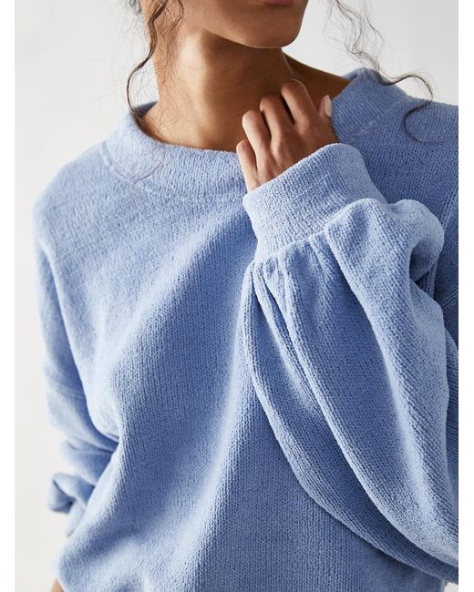 Free People Beach Happy Pullover in Blue Lyst