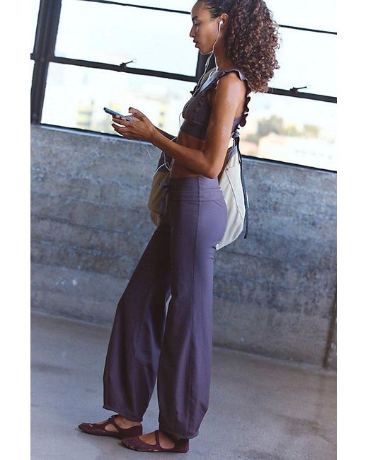 Fp Movement Blue Quick Step Ribbed Bubble Pant