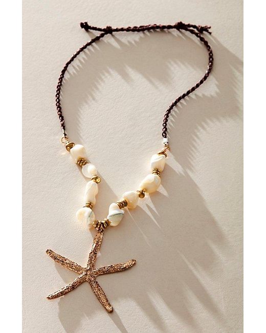 Free People Natural Castaway Pendant Necklace