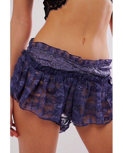 Intimately By Free People Blue House Party Micro Shortie