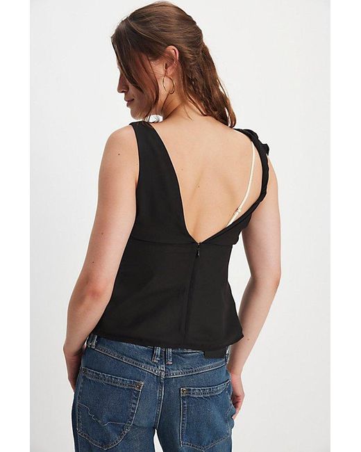 REMAIN STUDIO Black Maggie Top
