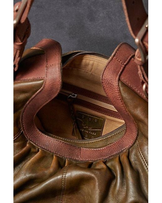 Free People Brown Hattie Hardware Shoulder Bag