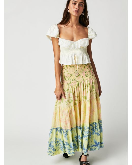 Free People Bubbles Only Convertible Midi in Yellow | Lyst