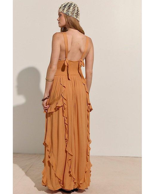 free-est Brown Marsai Maxi Dress By