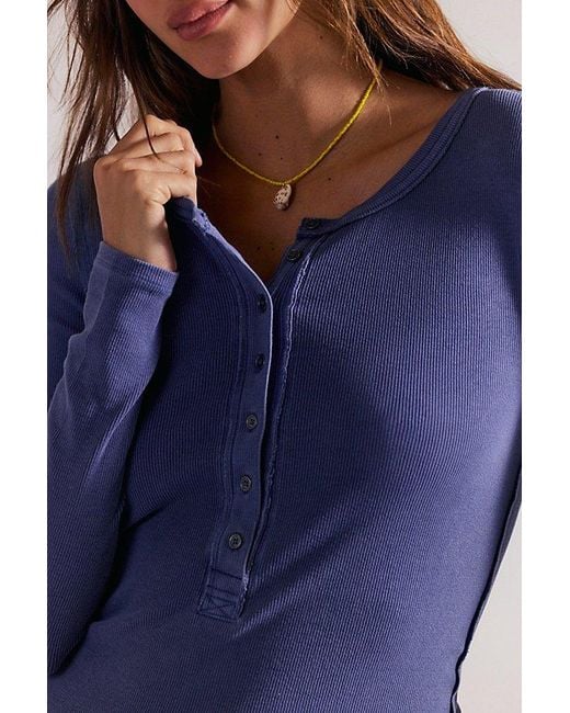 Free People Blue Jamie Henley