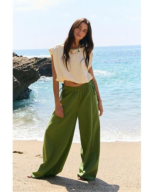 free-est Green Sun Dazed Pants By