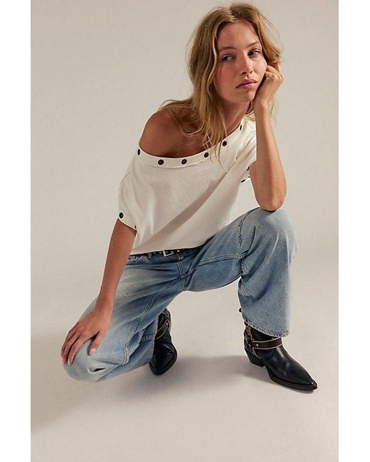 Free People Blue Billie Tee