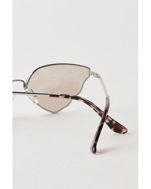 Free People Natural Little Wing Novelty Sunglasses