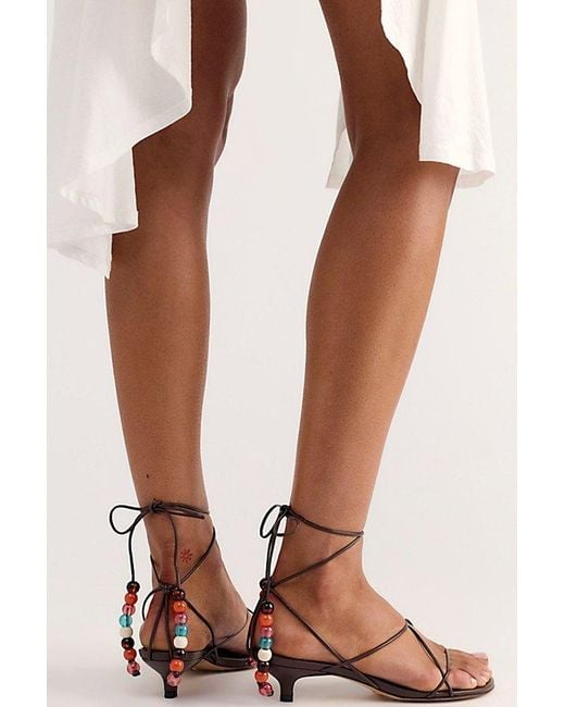 Vicenza Multicolor Paradiso Wrap Heels Top By