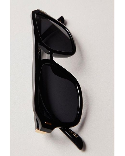 Free People Brown Royal Polarized Aviator Sunglasses