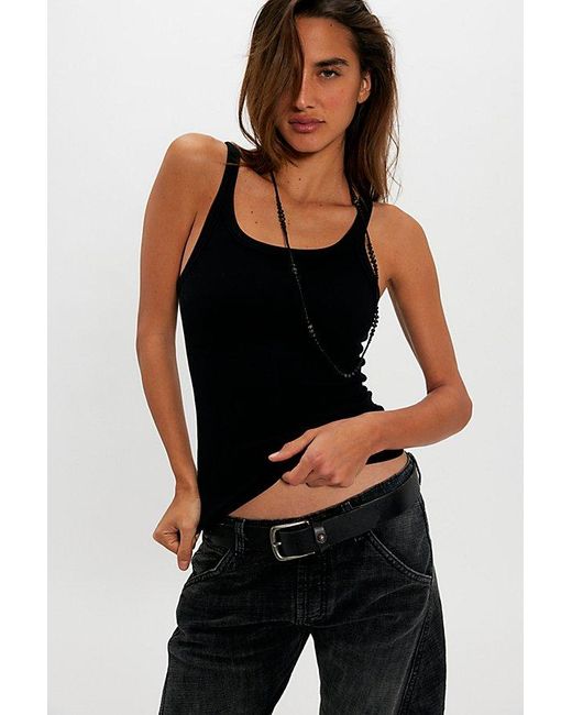 Free People Black We The Free Lychee Tank