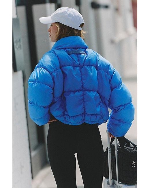 Fp Movement Blue In A Bubble Puffer Jacket