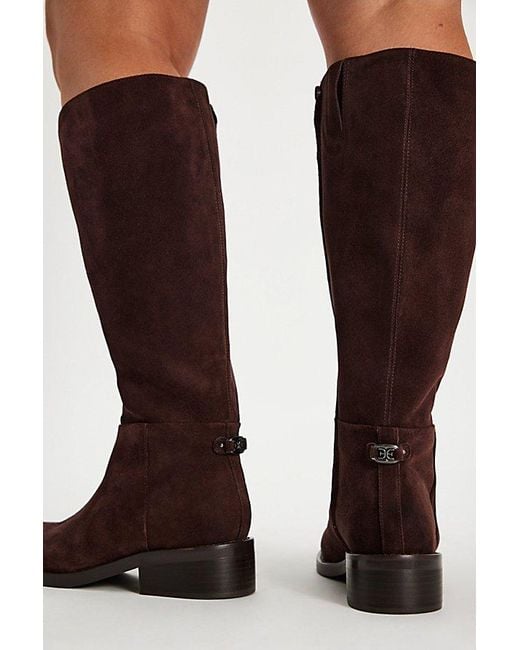 Sam Edelman Brown Milla Wide Calf Tall Boots By