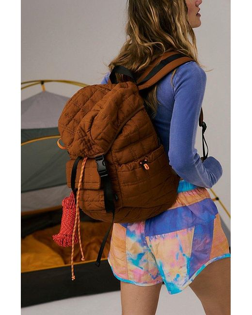 Free People Brown Summit Backpack