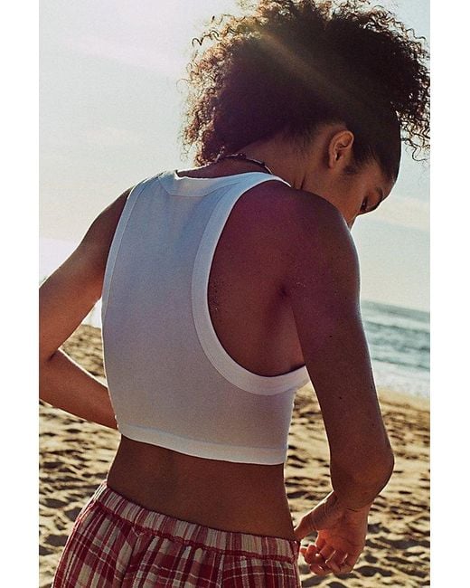 Intimately By Free People Multicolor Simply Soft Low-Arm Crop Top By