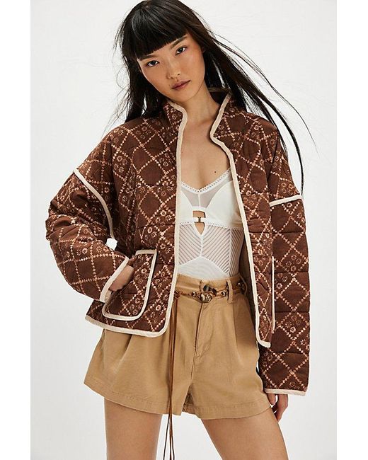 Free People Brown Chloe Jacket