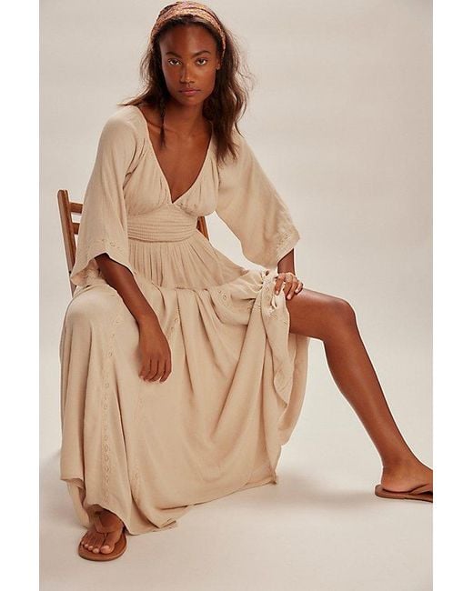 knee length dresses for ladies OVER THE RAINBOW FREE PEOPLE MAXI DRESS