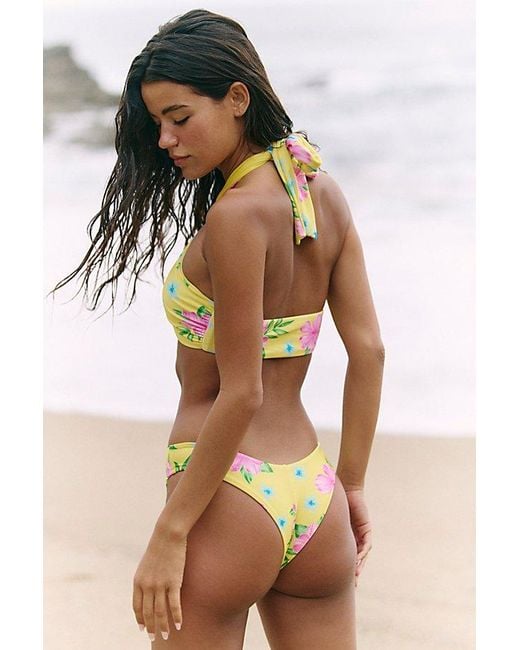 Frankie's Bikinis Multicolor Forever Wrap Satin Bikini Top