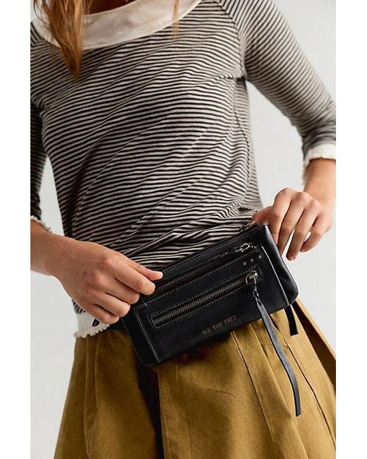 Free People Gray We The Free Emerson Pocket Belt