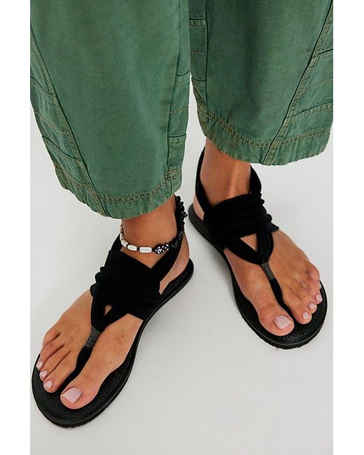 Sanuk Green Yoga Sling 2 Sandals