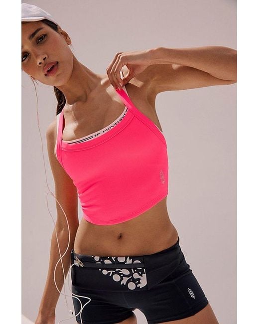 Fp Movement Pink All Clear Solid Cami