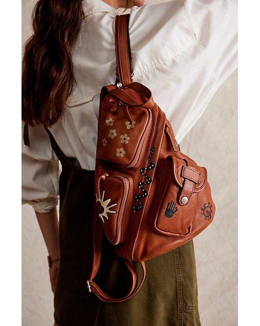 Free People Multicolor Limited Edition Sparrow Convertible Sling Bag