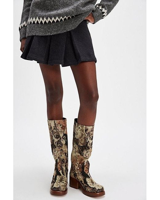 Jeffrey Campbell Black Whimsy Pull-On Boots