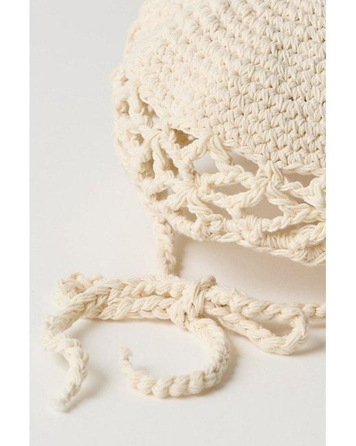Free People Silvie Crochet Baseball Hat in Natural | Lyst display picture 2