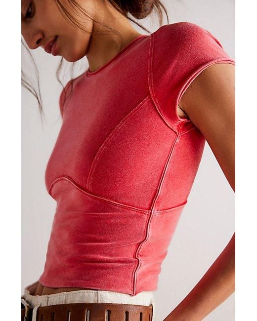 Free People Red We The Free Protagonist Tee