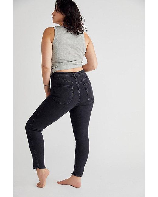 Free People Natural We The Free Raw High-Rise Jegging