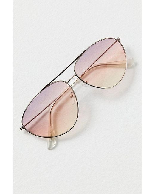 Free People Pink Aces Aviator Sunglasses