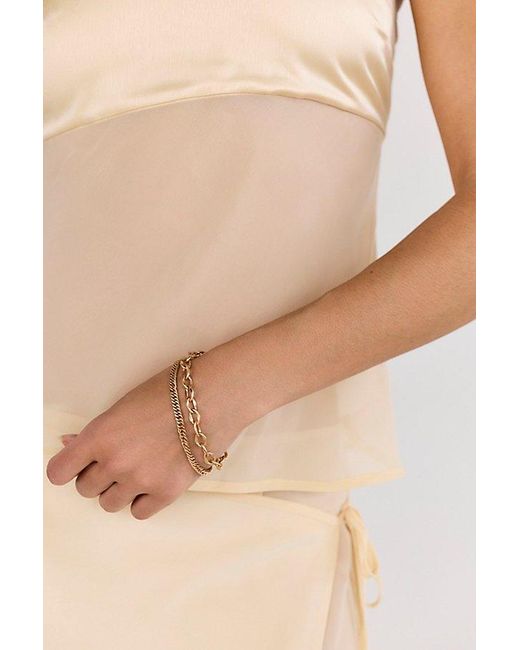 Free People Metallic Dallas Metal Bracelet