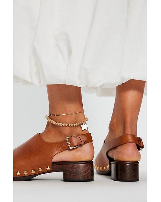 Jeffrey Campbell White Piper Clogs