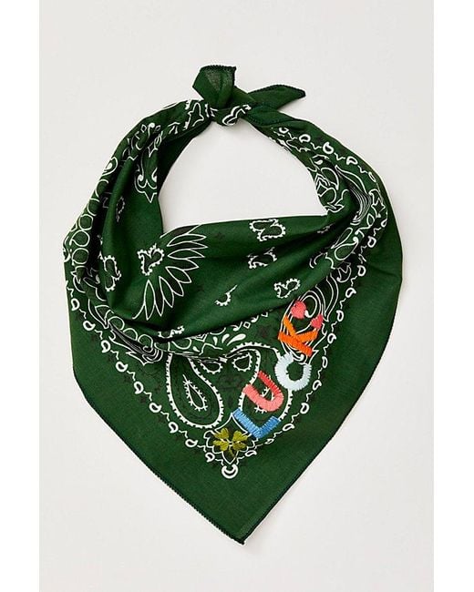 Free People Green Call It By Your Name Bandana