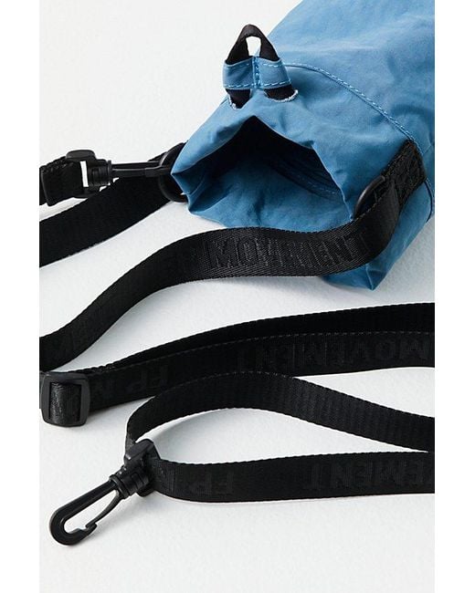 Free People Blue Road Runner Recycled Nylon Bucket Bag