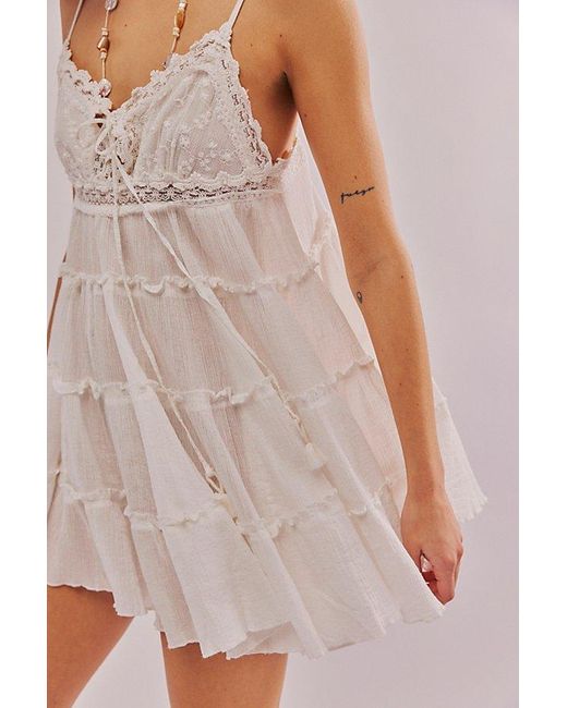Intimately By Free People Natural Sunsetter Mini Slip