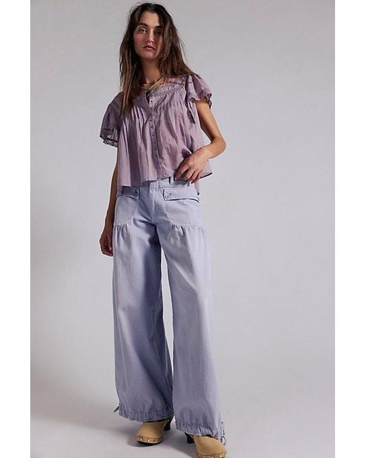 Free People Gray Lotus Balloon Jeans