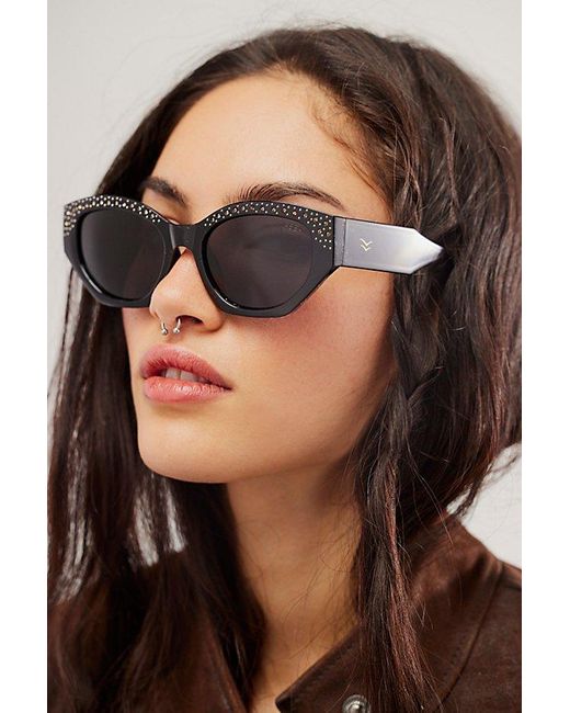 Free People Black Diamond Polarized Sunglasses