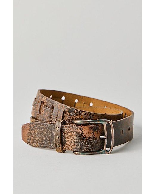 Free People Blue Dallas Distressed Belt