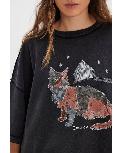 Free People Blue Farm Friends Tee