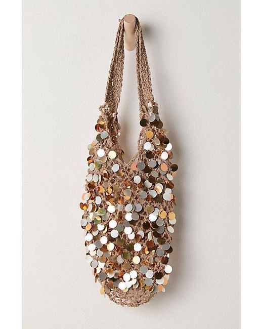 Free People Metallic Sea Treasures Tote Bag