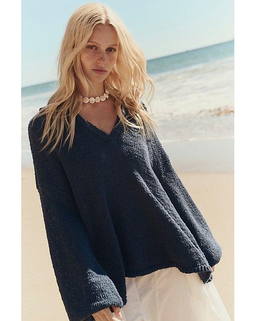 Free People Blue Ren Sweater Pullover