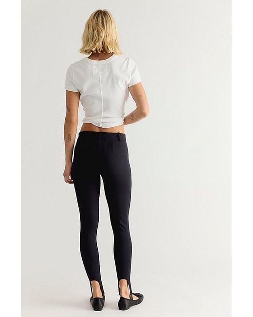 Free People Black Stirrup Slim Pants