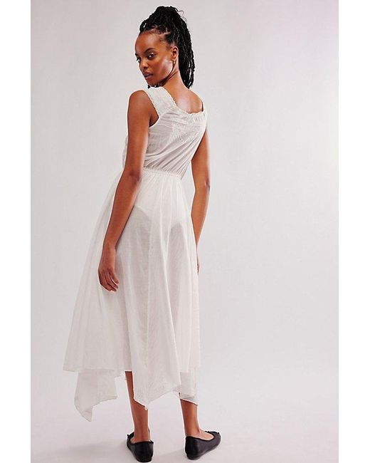 Intimately By Free People White Country Charm Maxi Bodysuit