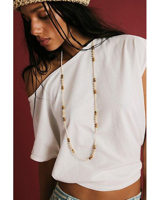 Free People Gray Peggy Tee